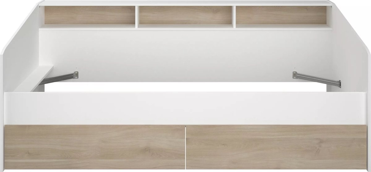 Vente-unique Bedframe hout natuurlijk licht 90 x 200 cm