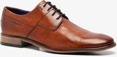 Bugatti leren heren veterschoenen - Cognac - Maat 46