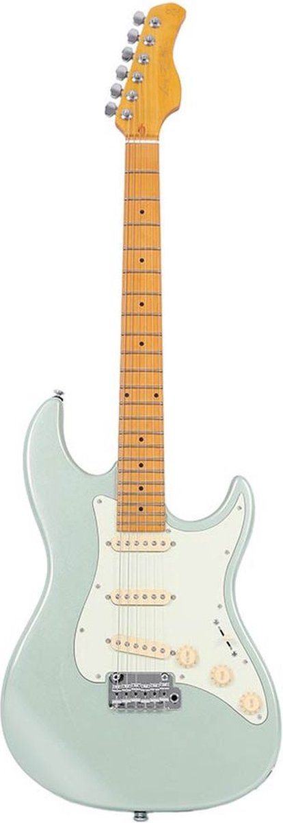 Sire Guitars S5/SGM Alder elektrische gitaar S-stijl, surf groen metallic