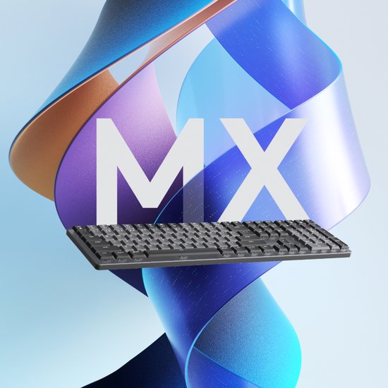 Logitech MX Mechanical - Draadloos mechanisch toetsenbord - Tactile - QWERTY ISO - Grijs