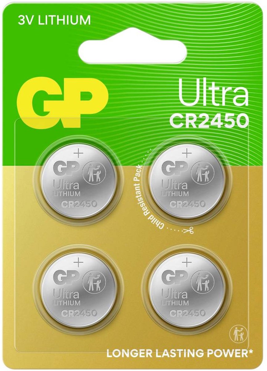 GP Knoopcel CR2450 3 V 4 stuk(s) 540 mAh Lithium Ultra