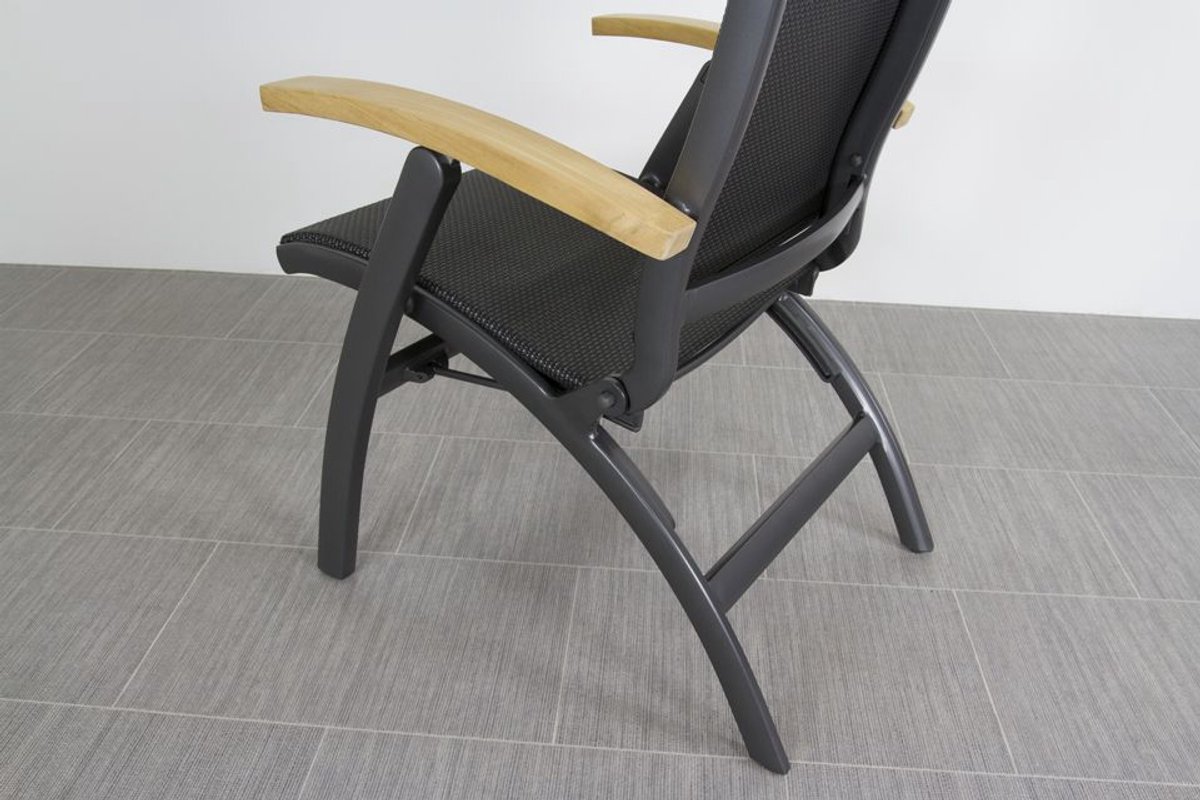 Hartman Lot de 4 Da Vinci chaise de jardin réglable - Teck