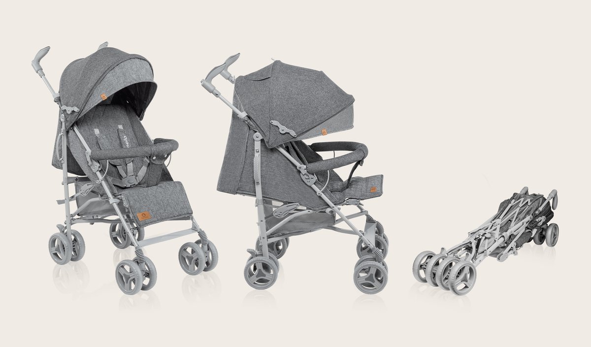 Lionelo Irma - Buggy - Wandelwagen - Duurzame en Lichte 7kg Kinderwagen - Geschikt voor Kinderen tot 15 kg - Geveerde wielen - 360° - van 6 maanden tot 5 jaar - Opbergmand - Verstelbare handgreep - Snel inklapsysteem - Compact formaat - Muskietennet – foto 4