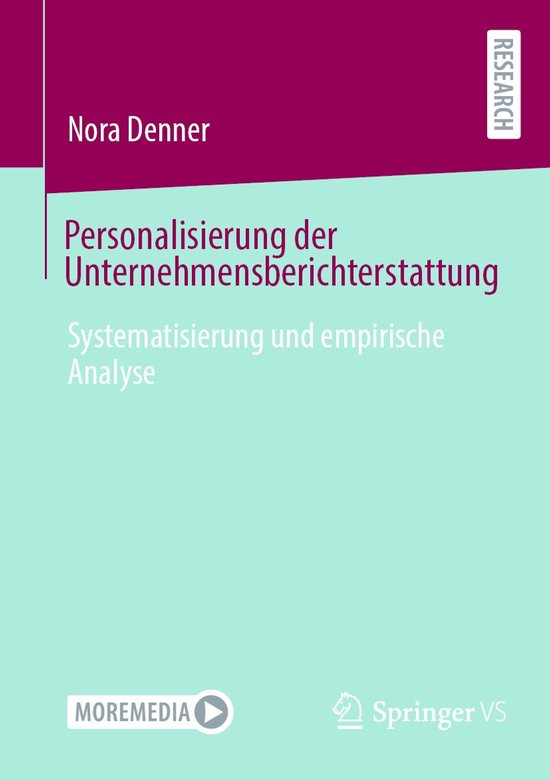 Business and Economics (German Language) - Personalisierung  ... - cover