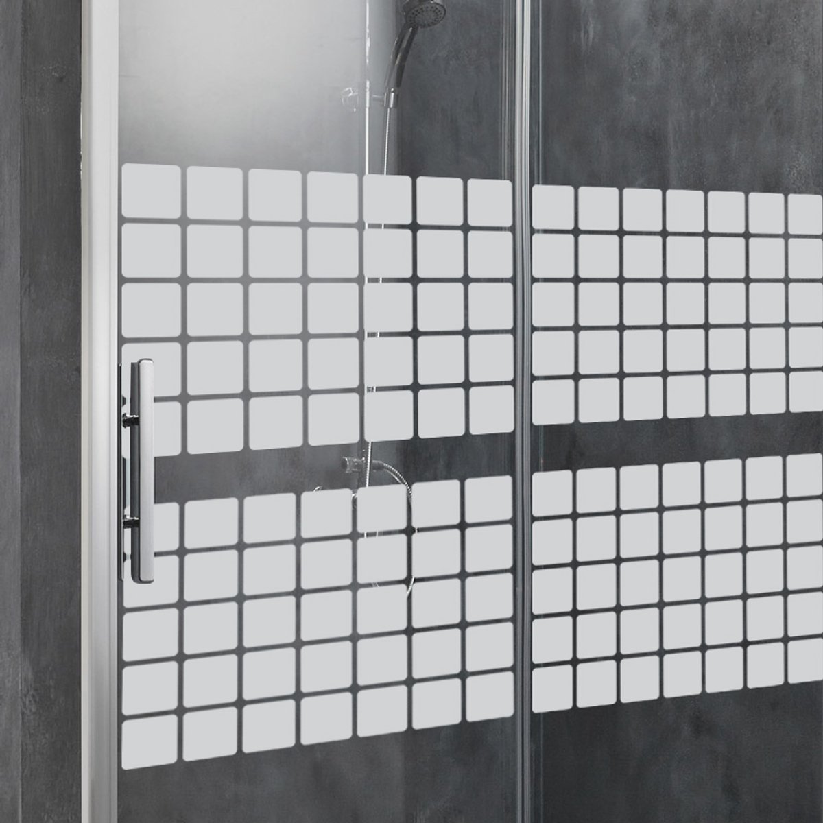 Ambiance Sticker Privacy Raamfolie - Mozaïek - Zelfklevende Raamfolie voor Ramen & Douchedeuren - 55x200cm Transparant