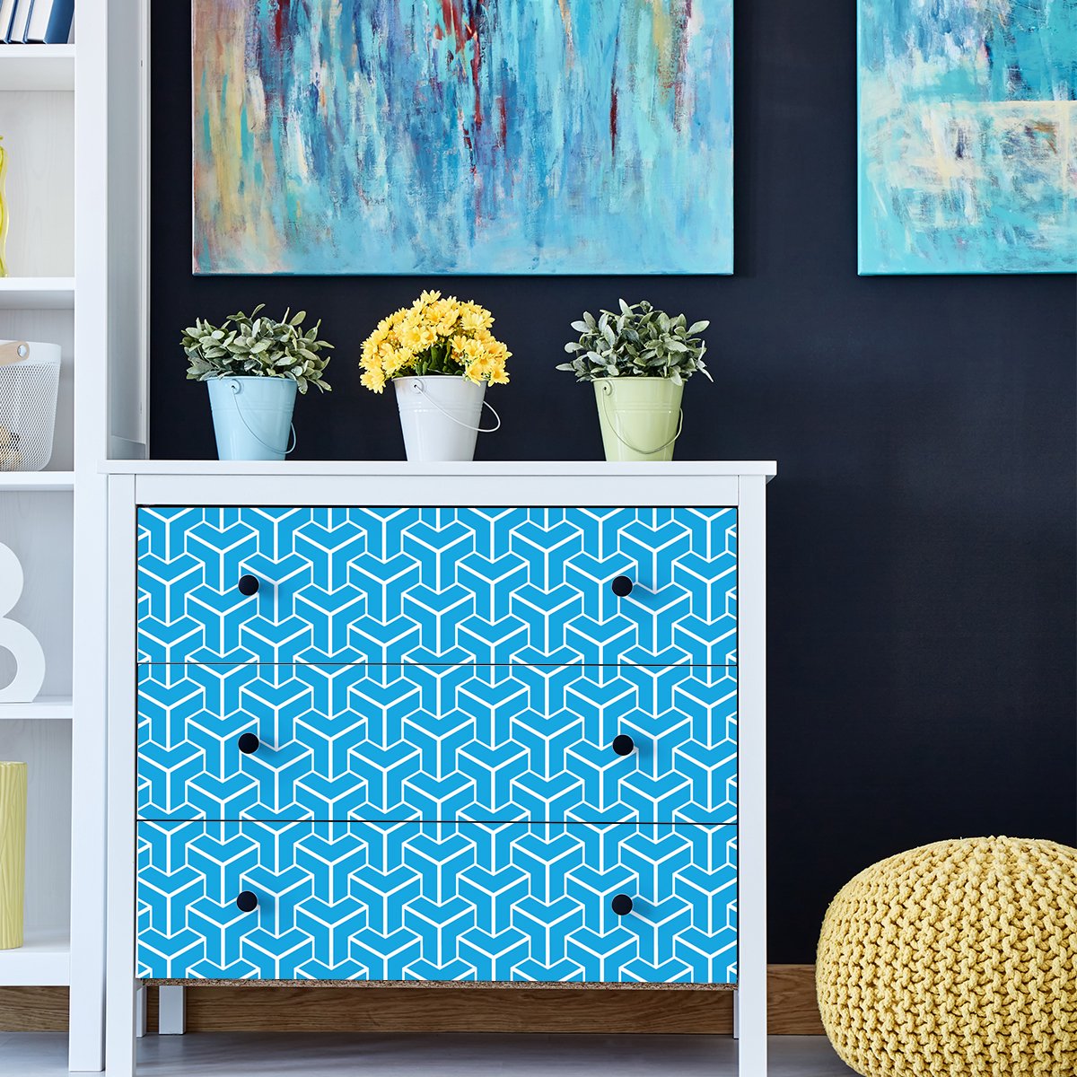 Ambiance Sticker Olfa Scandinavische meubelsticker, 60 x 90 cm Multi color
