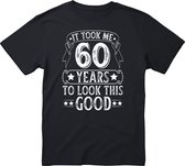 T-shirt « Il m'a fallu 60 ans pour Look cette belle apparence » - Cadeau d'anniversaire et de fête - Astuce cadeau - Cadeau pour 60e anniversaire - 60 ans - T-shirt - 1965 - Homme - T-shirt drôle pour anniversaire et Fête - Taille L