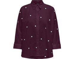 ONLY - ONLNEW LINA GRACE LS EMB SHIRT NOOS WVN - Dames - Blouses