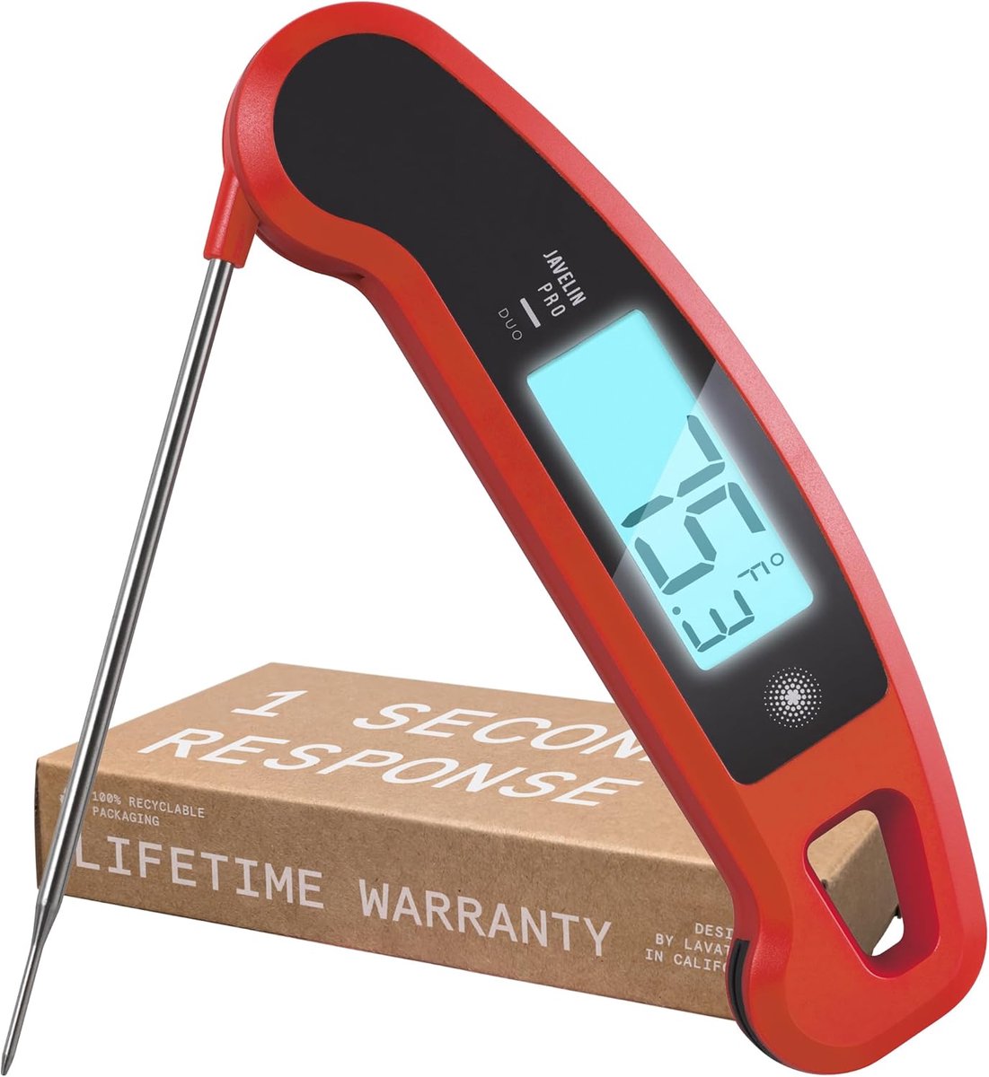 Professionele Digitale Instant Leesthermometer met Rotating Display en Spatwaterdicht