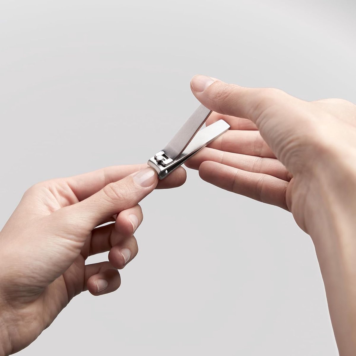 Nagelknipper - voor vingernagels en teennagels - zilver - 60 mm
