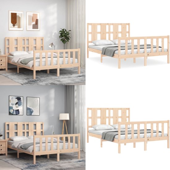 vidaXL Kinderbed zonder matras massief grenenhout 90x200 cm vidaXL Kinderbed zonder matras massief grenenhout 90x200 cm