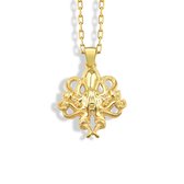 Collier pendentif poulpe en or poli 30 pouces