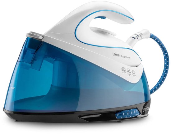 Ufesa PV3650 Merida 3000W Stoomstrijkijzer, Max 240gr Turboboost en 45gr/min Stoomopbrengst, Keramische Zool, Triple Anti-KalK Systeem, Anti-Drip, Zwart