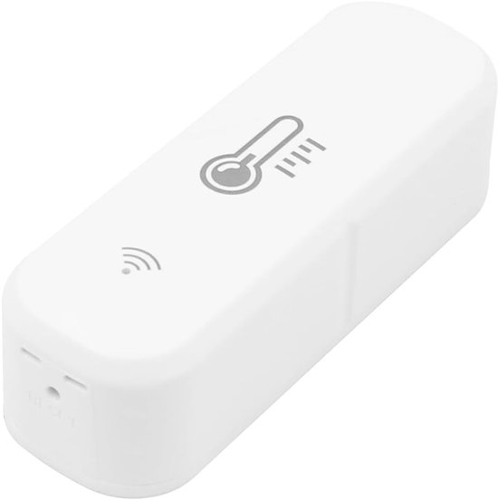 ANCLLO Tuya Intelligente WiFi-temperatuur- en vochtigheidsdetector Draadloze binnensensor met externe app-waarschuwing voor thuiskas