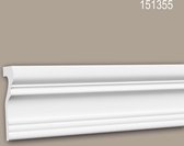 Wandlijst 151355 Profhome Lijstwerk Sierlijst Frieslijst neo-classicisme stijl wit 2 m