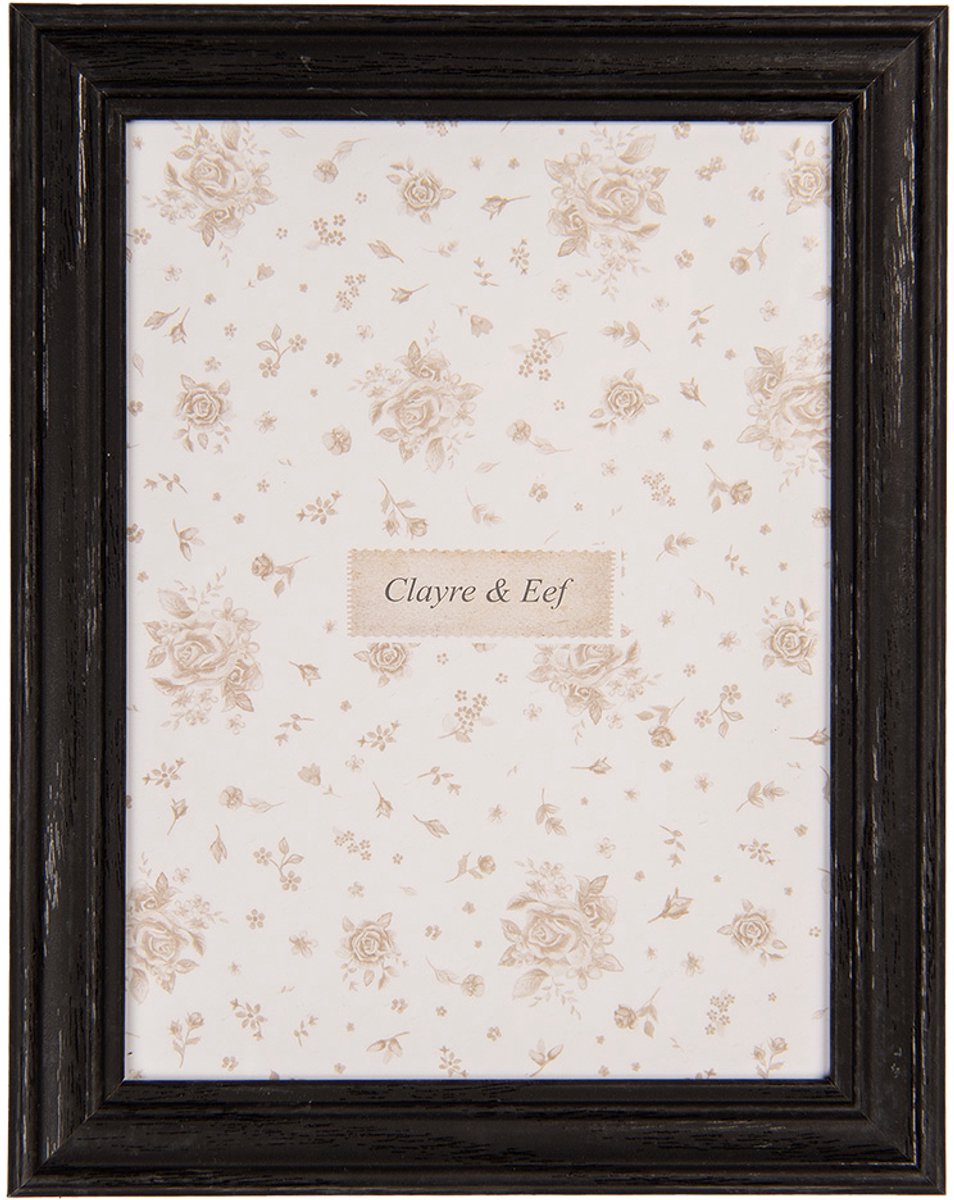 Clayre & Eef Fotolijst 13x18 cm Zwart MDF