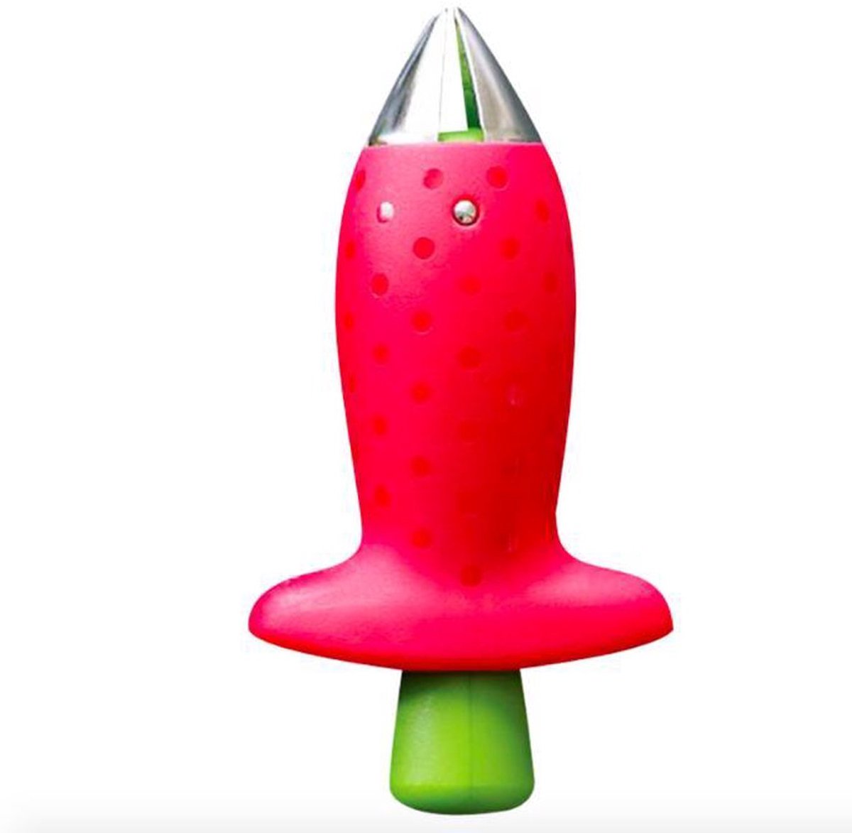 Scoby - Aardbei Ontkroner - Aardbeien Ontkronen - Keuken Tool - Strawberry Huller - Rood
