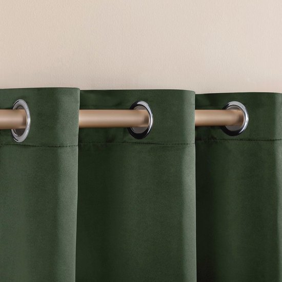 LinTimes Verduisterende korte gordijnen 61 cm lang voor