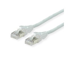 DÄTWYLER Patchkabel Kat.6A (Class EA) S/FTP, CU 7702 flex LSOH, AMP v2, gekreuzt, grau, 1 m