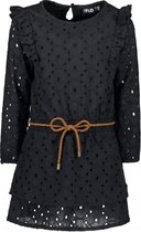 Like Flo Meisjes jurken Like Flo Flo girls fancy embroidery anglais d zwart 140