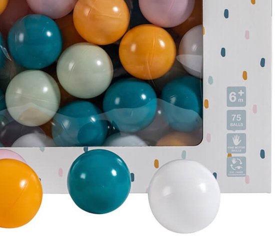 Eurekakids Baby Ballenset - 75 Ballen - Stijlvolle Ballenbakballen in Doos van Merkloos — afbeelding 2