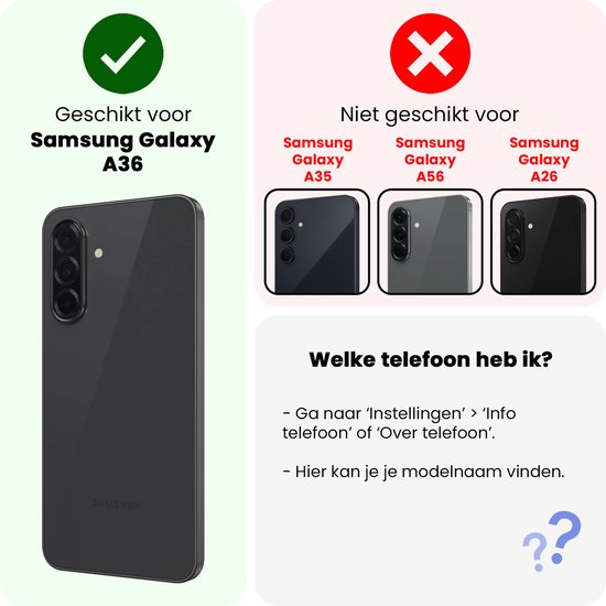Coque compatible avec Samsung A36, coque en Siliconen avec 2 films de protection d'écran, coque arrière compatible avec Samsung Galaxy A36, vert