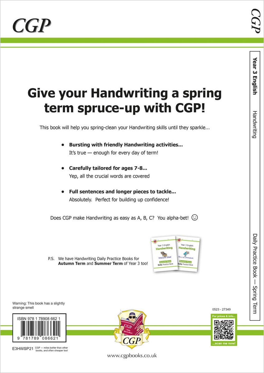 New KS2 Handwriting Daily Practice Book: Year 3 - Spring Term ...