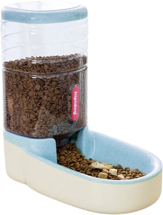 Hipidog® Voerdispenser 1.8kg Automatisch Blauw - Hipidog® - €25,95