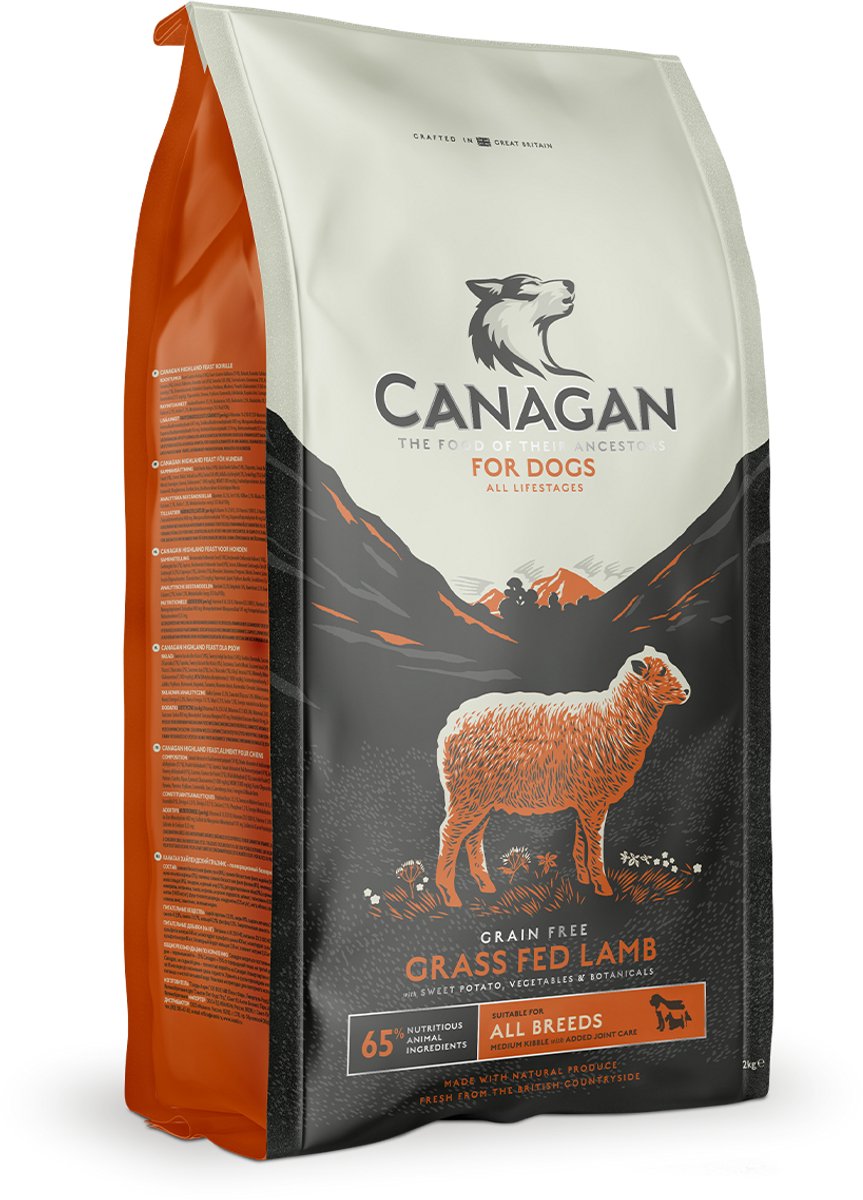 Canagan Canagan Grass Fed Lamb - Droogvoer voor Honden - 12 kg - Graanvrij - Hypoallergeen