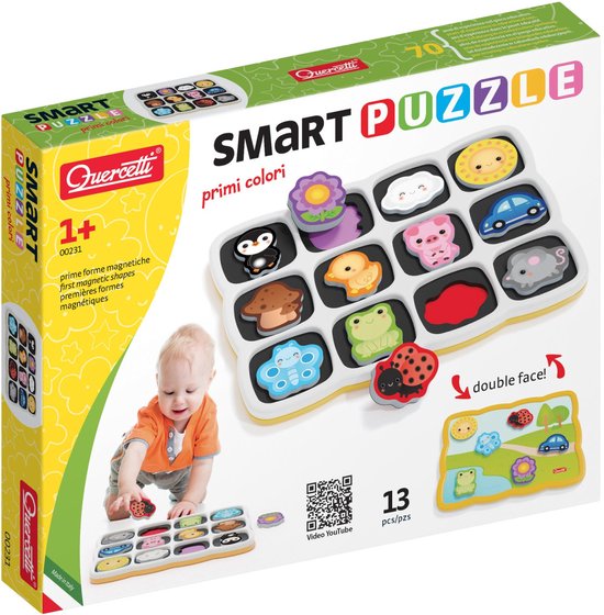Quercetti Vormenpuzzel Kleuren En Woorden Junior 12 Stukjes van "Quercetti" — afbeelding 4