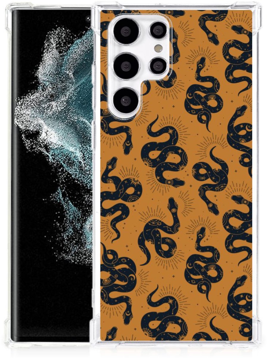 Case Anti-shock voor Samsung Galaxy S22 Ultra Snakes