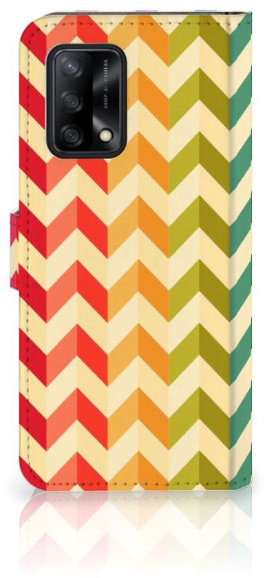 Coque de téléphone mignonne OPPO A74 4G Coque pour smartphone Zigzag Couleur