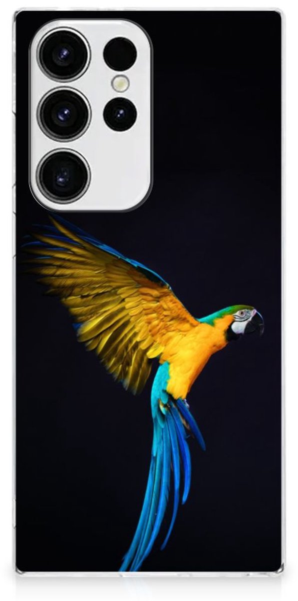 Samsung Galaxy S23 Ultra TPU Hoesje Papegaai