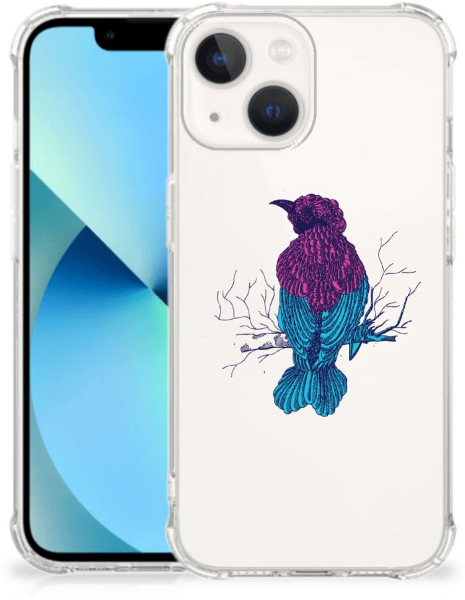 TPU Case Anti-Shock voor iPhone 13 mini Stevig Bumper Hoesje Merel