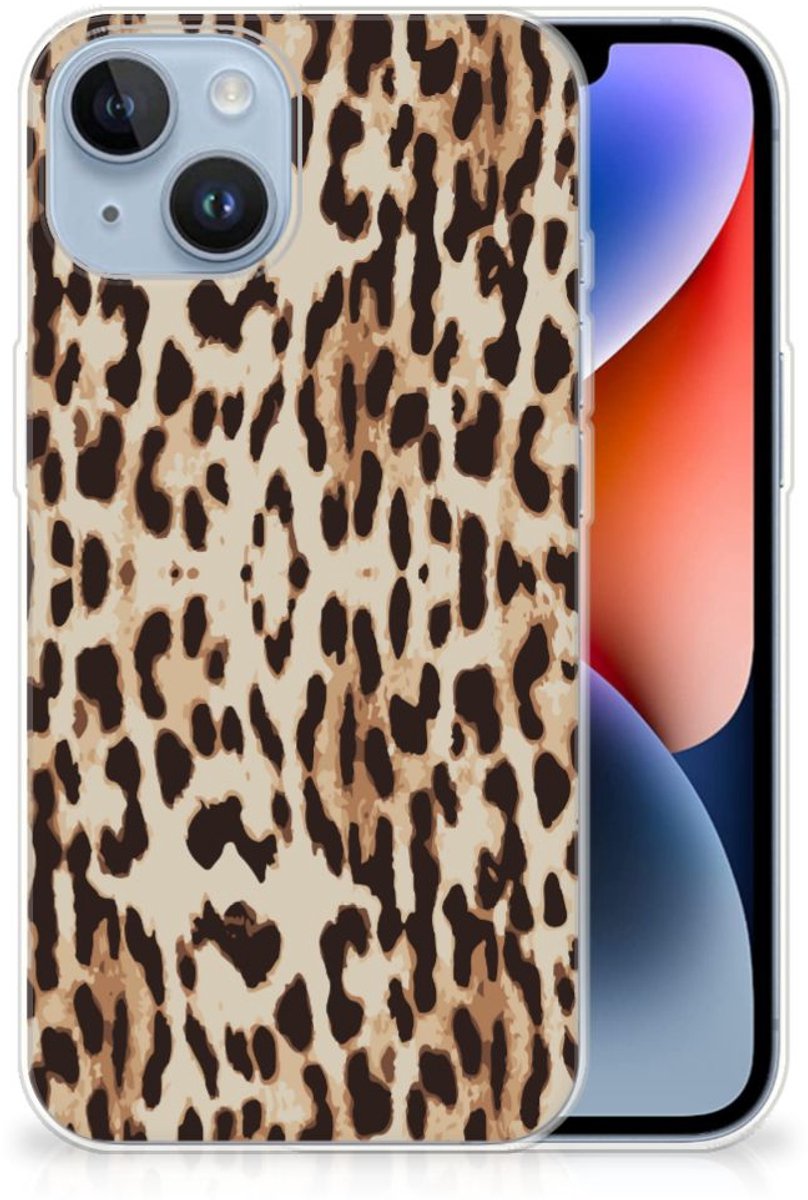 Apple iPhone 14 TPU Hoesje Leopard