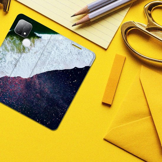 Coque de téléphone OPPO A15 Flip Cover Sea in Space