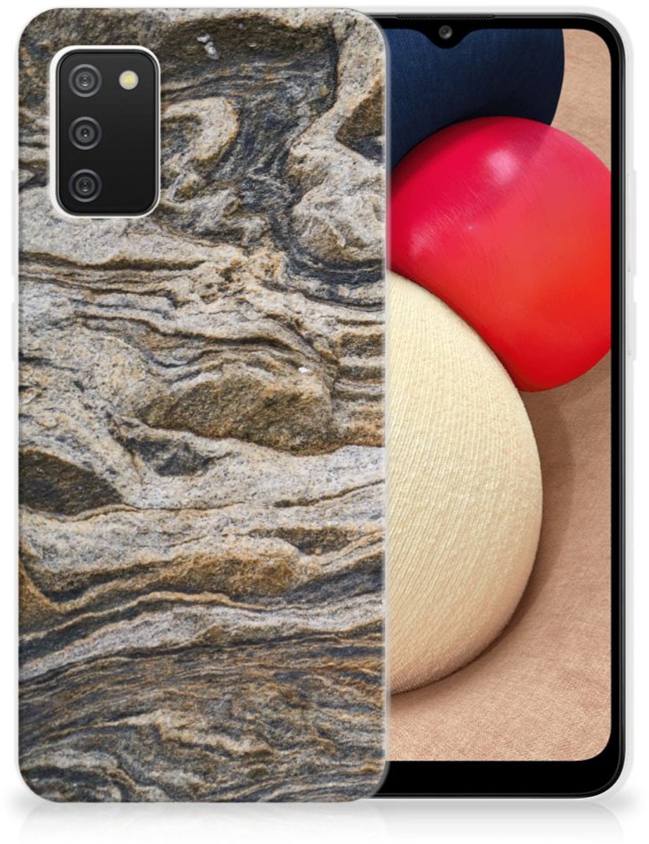 Samsung Galaxy A02s TPU Siliconen Hoesje Steen