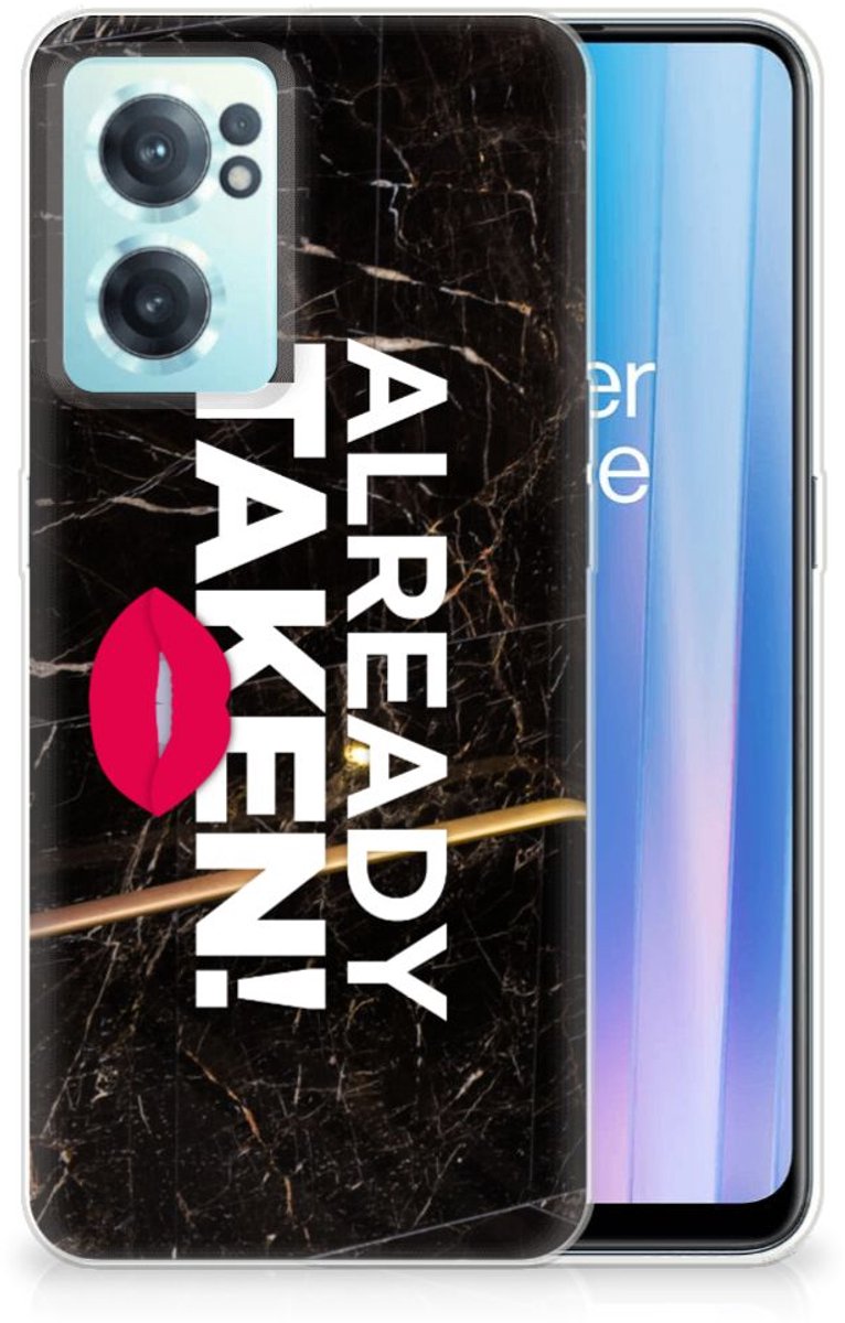 OnePlus Nord CE 2 5G Siliconen hoesje met naam Already Taken Black