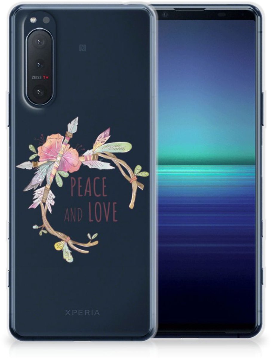 Sony Xperia 5II Telefoonhoesje met Naam Boho Text