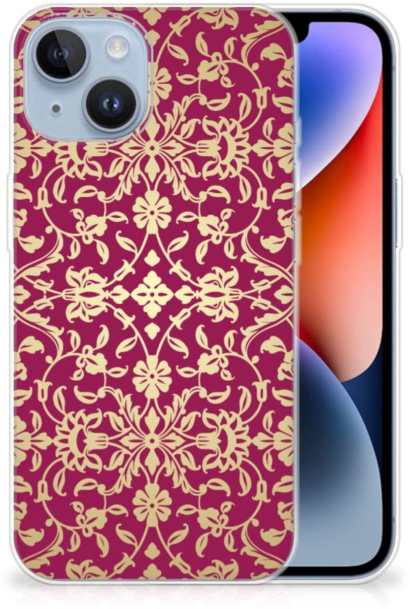 Siliconen Hoesje Apple iPhone 14 Barok Pink