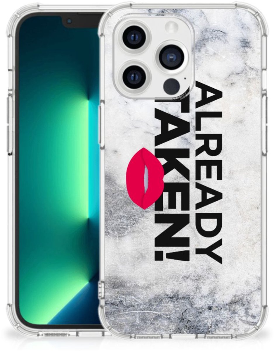 iPhone 13 Pro Max Telefoonhoesje met tekst Already Taken White