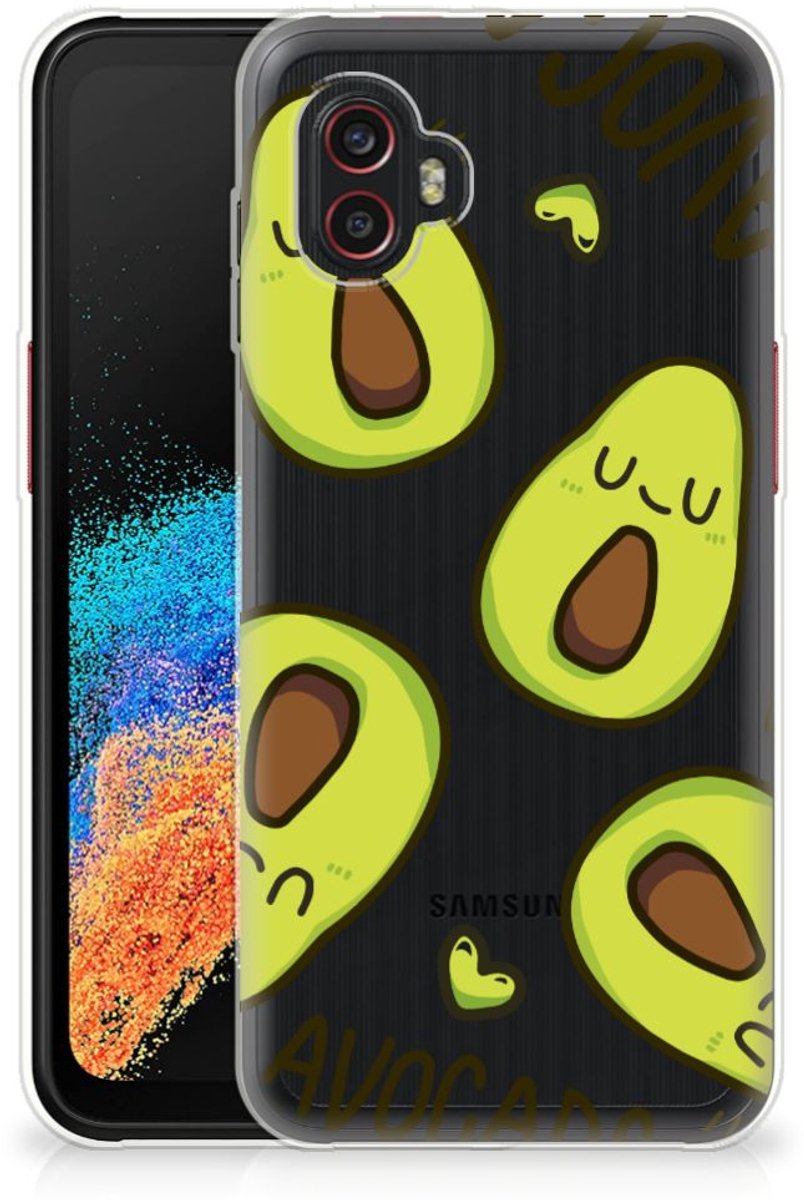 Samsung Galaxy Xcover 6 Pro Telefoonhoesje met Naam Avocado Singing