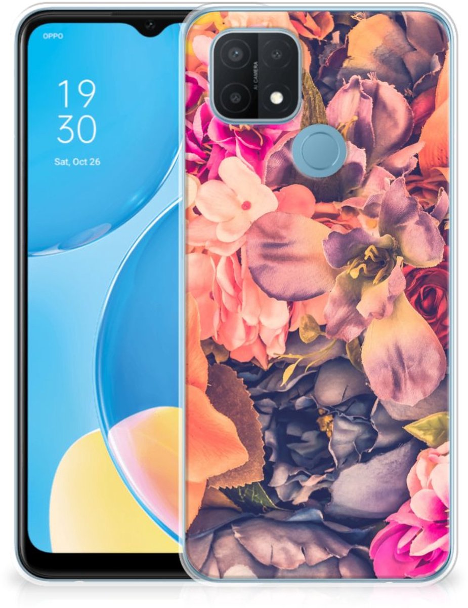 OPPO A15 TPU Case Bosje Bloemen