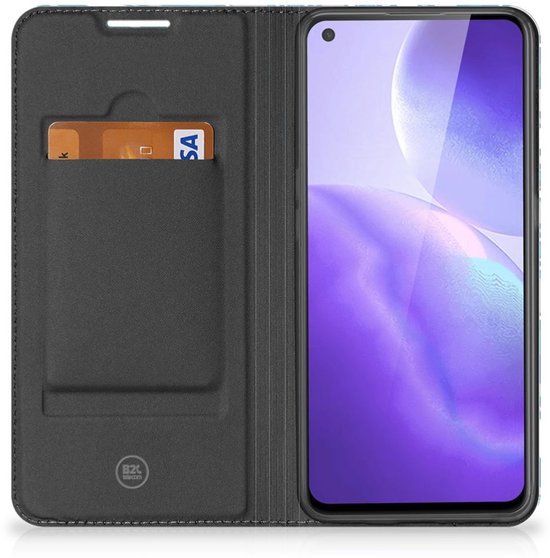 Étui OPPO Find X3 Lite Étui Livre Vagues Blauw