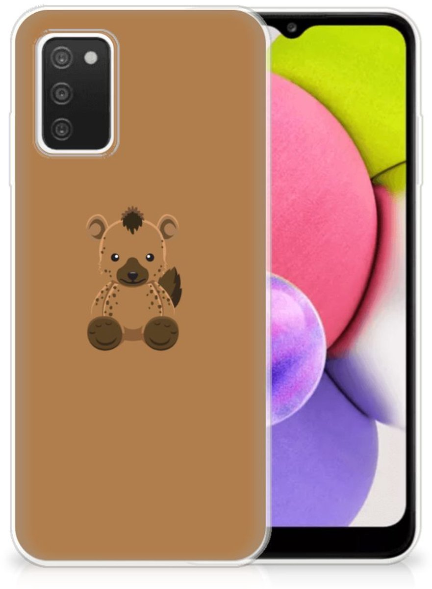 Samsung Galaxy A03S Telefoonhoesje met Naam Baby Hyena