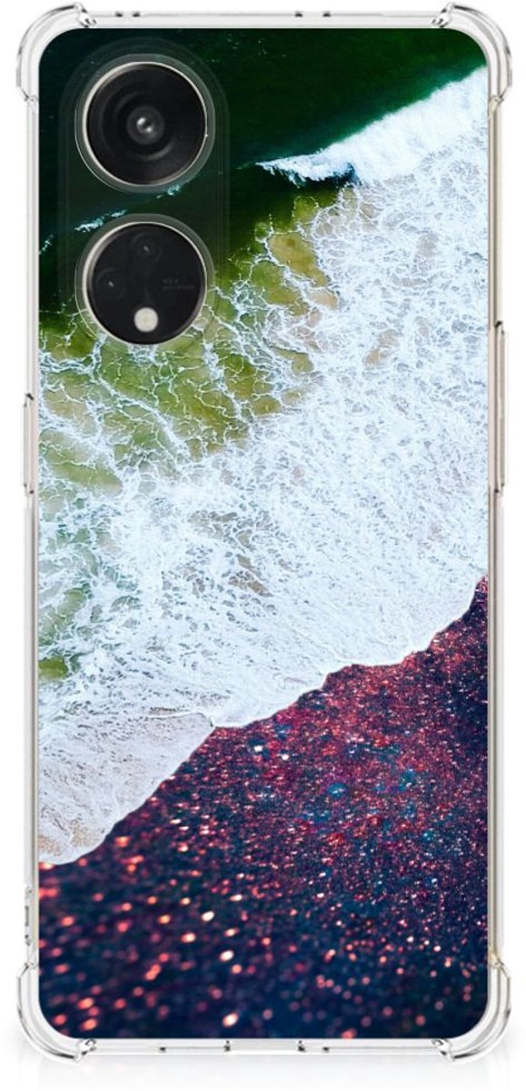 Back Cover voor OPPO A98 Shockproof Case Sea in Space
