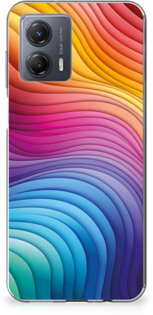 TPU Hoesje voor Motorola Moto G53 Regenboog