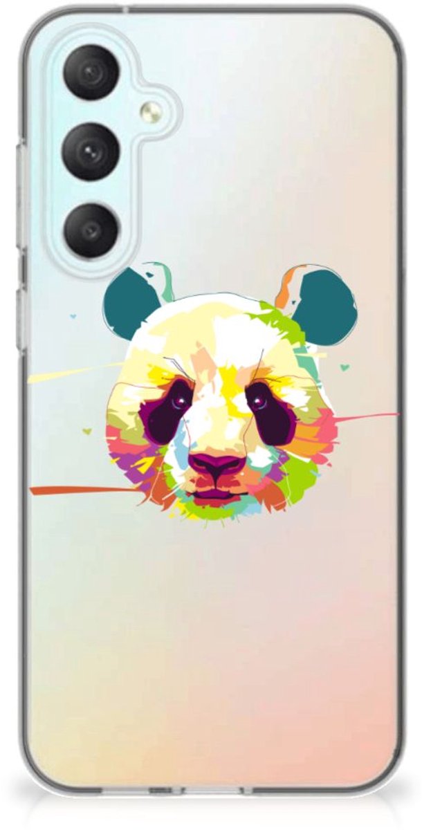 Back Cover voor Samsung Galaxy S23 FE Telefoonhoesje met Naam Panda Color