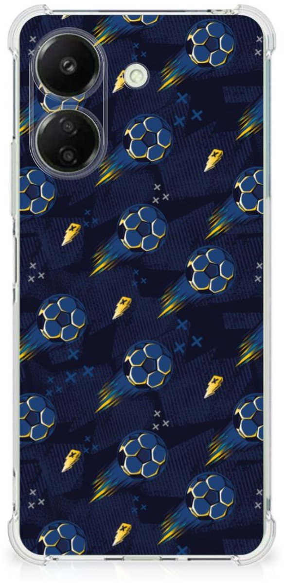 Doorzichtige Silicone Hoesje voor Xiaomi Redmi 13C 4G Voetbal