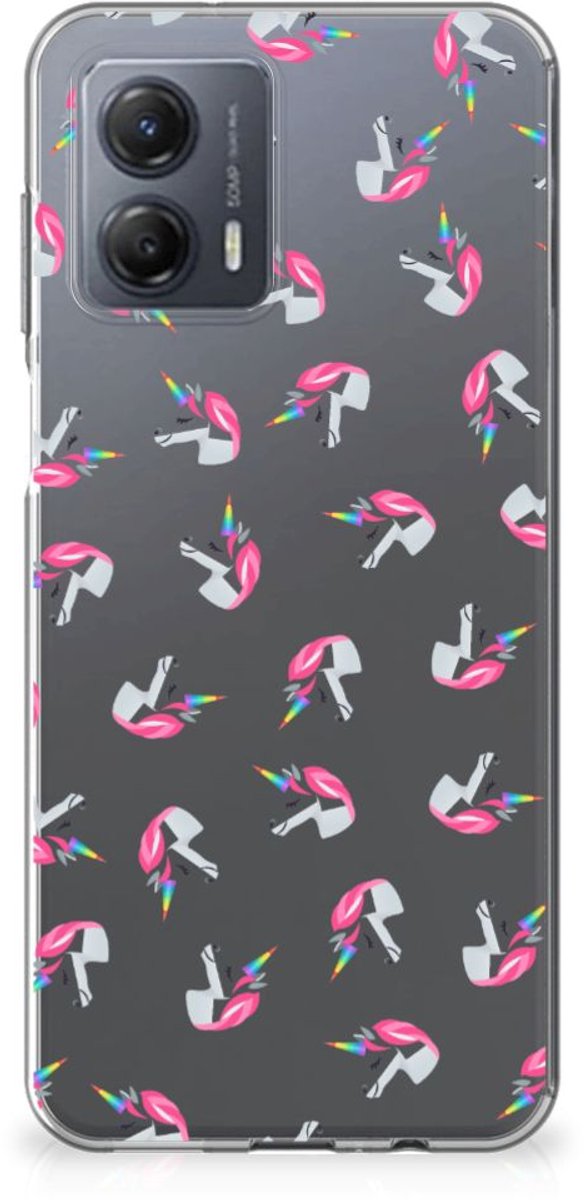 TPU bumper voor Motorola Moto G53 Unicorns